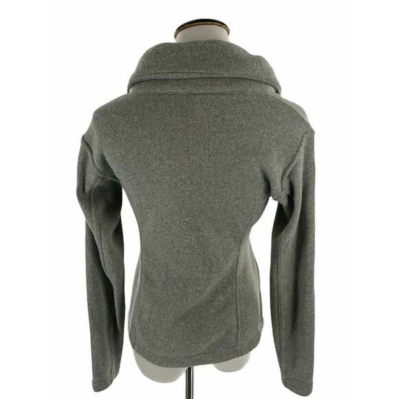 Old Navy Womens Gray Fleece Jacket Blazer Size Petite Small - Picture 3 of 5